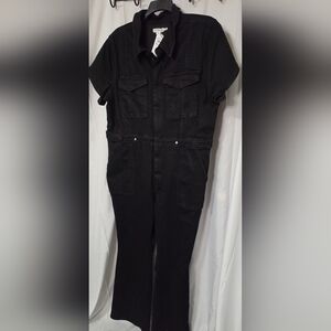 Good American Classic Black Jumpsuit